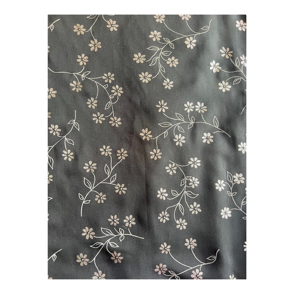 Vintage Semi-Sheer Sparkly Floral Mini Skirt Size 11 Made in the USA 90s Y2K - Picture 4 of 5